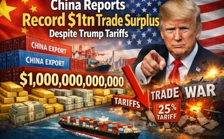 China Reports Record $1tn Trade Surplus Despite Trump Tariffs