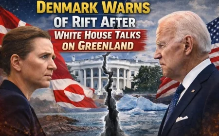Denmark Warns of Rift After White House Talks on Greenland