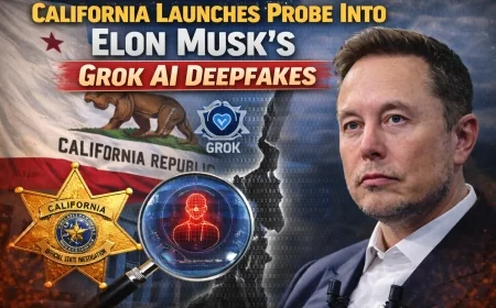 California Launches Probe Into Elon Musk’s Grok AI Deepfakes