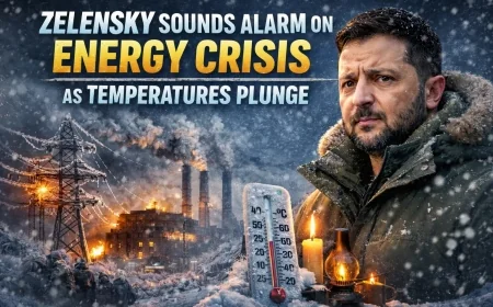 Zelensky Sounds Alarm on Energy Crisis as Temperatures Plunge