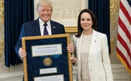 Venezuelan Nobel Winner Offers Peace Prize Medal to Trump