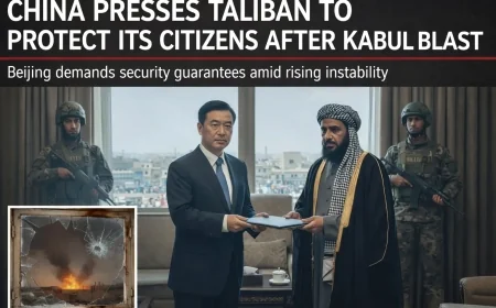 China Presses Taliban to Protect Its Citizens After Kabul Blast