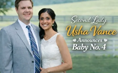 Second Lady Usha Vance Announces Baby No. 4