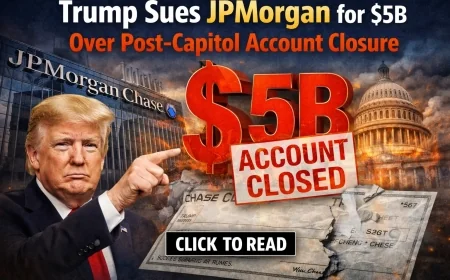 Trump Sues JPMorgan for $5B Over Post-Capitol Account Closure