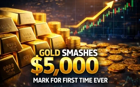 Gold Smashes $5,000 Mark for First Time Ever