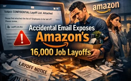 Accidental Email Exposes Amazon’s 16,000 Job Layoffs
