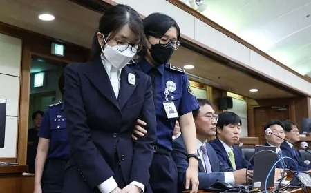 South Korea’s Ex-First Lady Sentenced to 20 Months for Bribery
