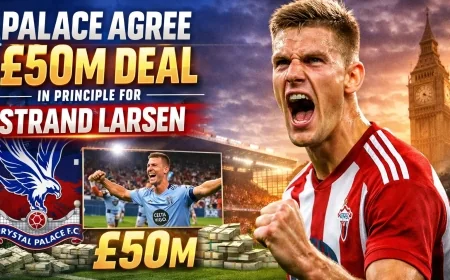 Palace Agree £50m Deal in Principle for Strand Larsen
