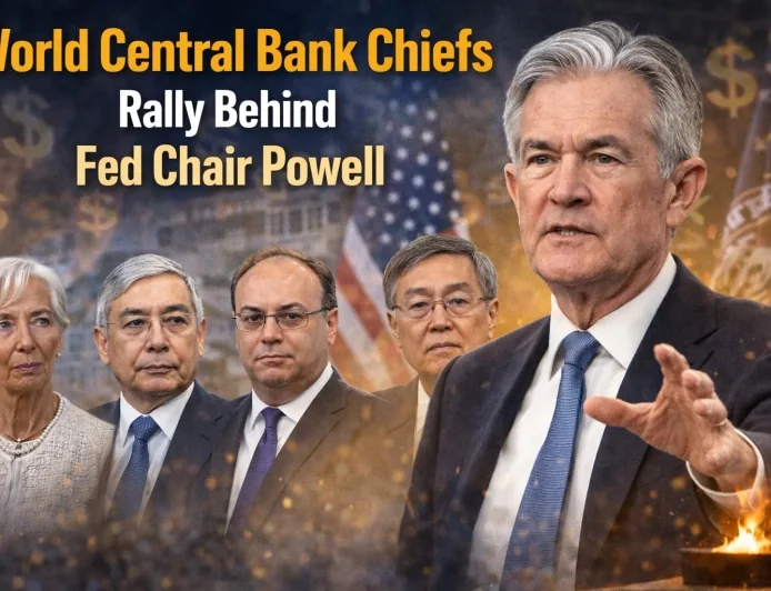 World Central Bank Chiefs Rally Behind Fed Chair Powell