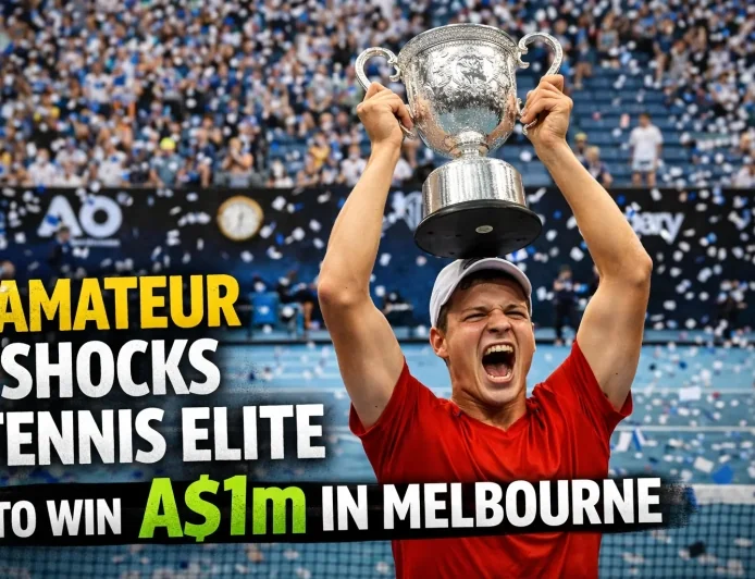 Amateur Shocks Tennis Elite to Win A$1m in Melbourne