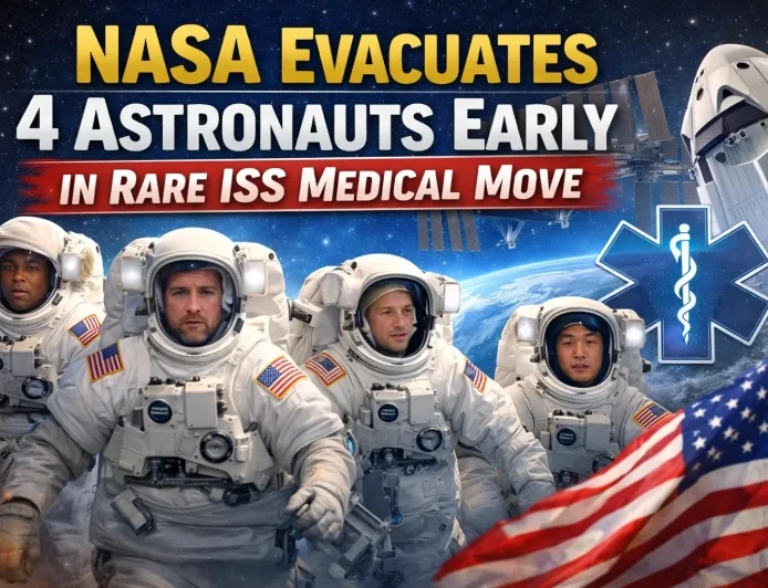 NASA Evacuates 4 Astronauts Early in Rare ISS Medical Move