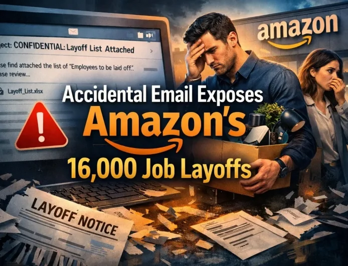 Accidental Email Exposes Amazon’s 16,000 Job Layoffs