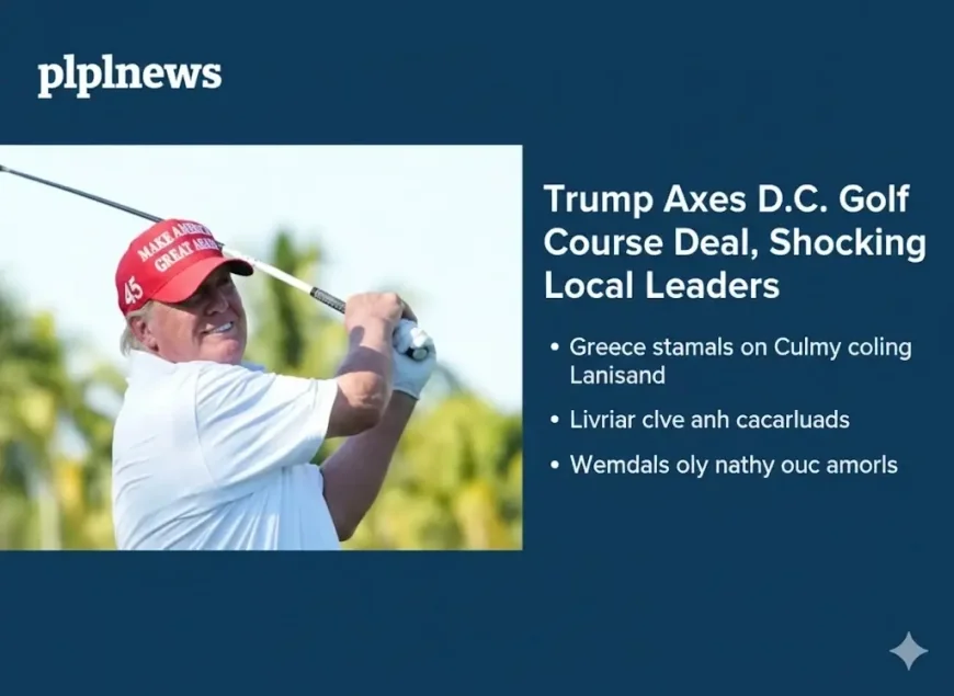 Trump Axes D.C. Golf Course Deal, Shocking Local Leaders