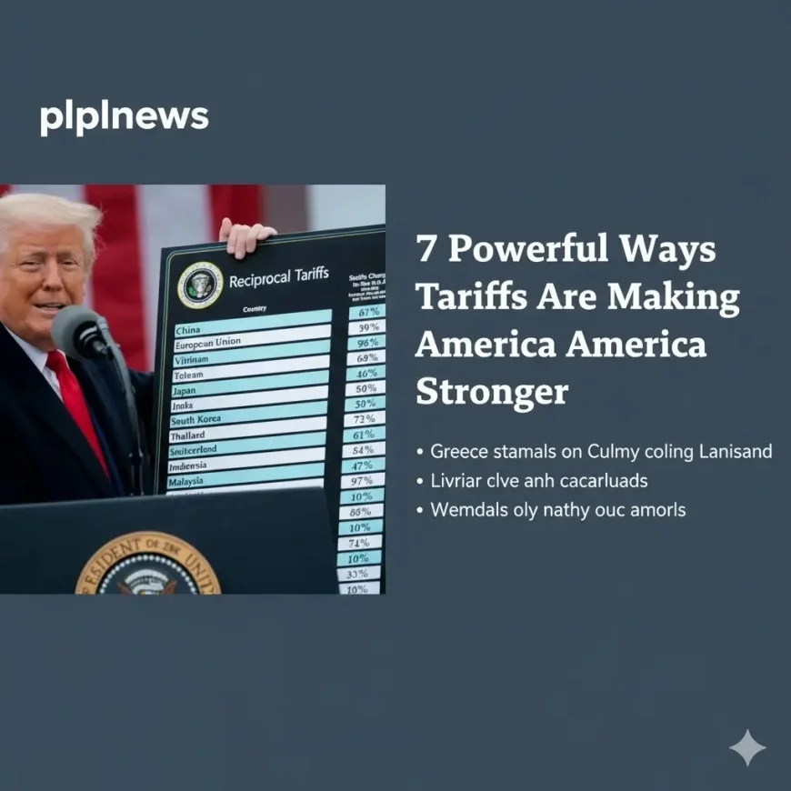 7 Powerful Ways Tariffs Are Making America Stronger