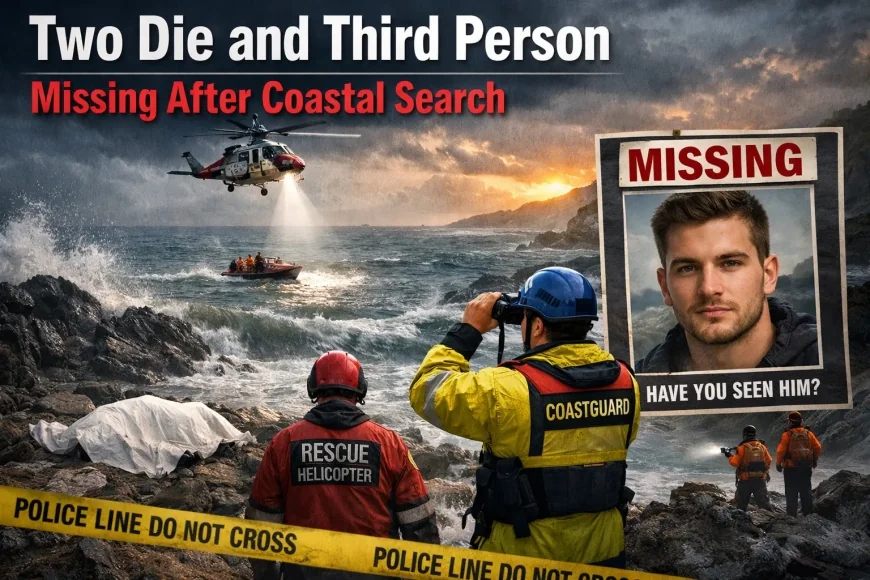 Two die and third person missing after coastal search