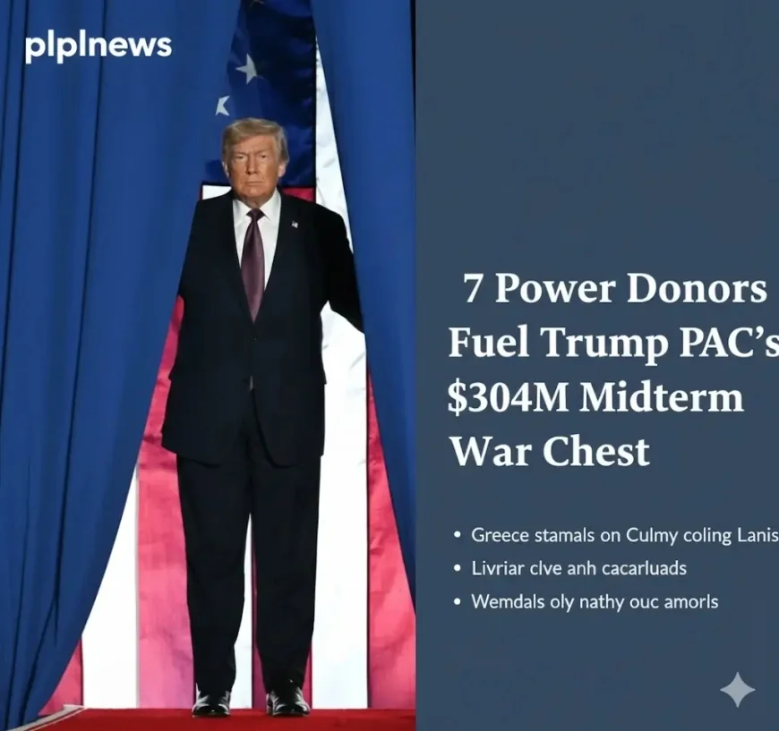 7 Power Donors Fuel Trump PAC’s $304M Midterm War Chest