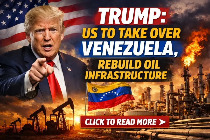 Trump: US to Take Over Venezuela, Rebuild Oil Infrastructure