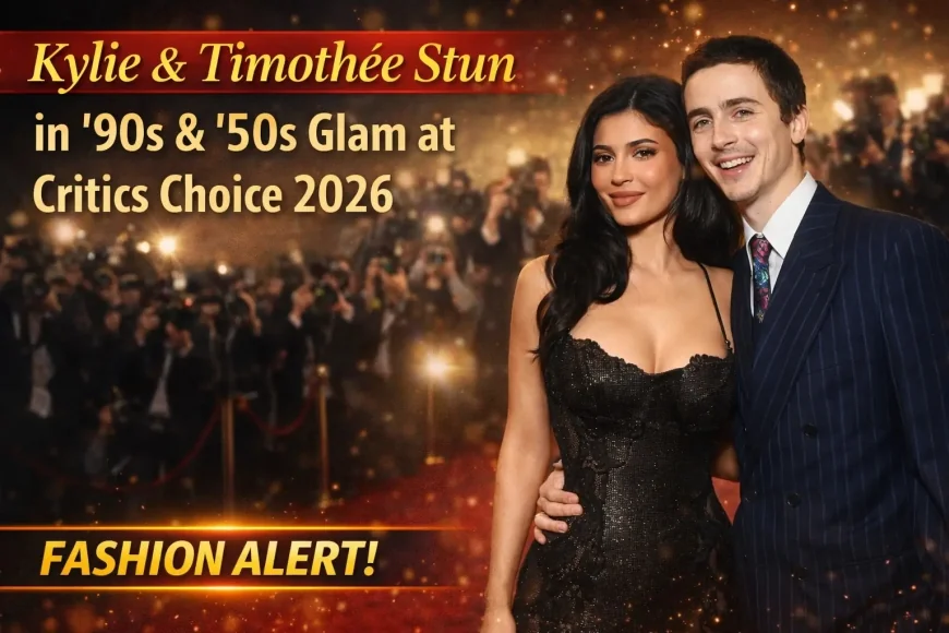 Kylie & Timothée Stun in ’90s & ’50s Glam at Critics Choice 2026