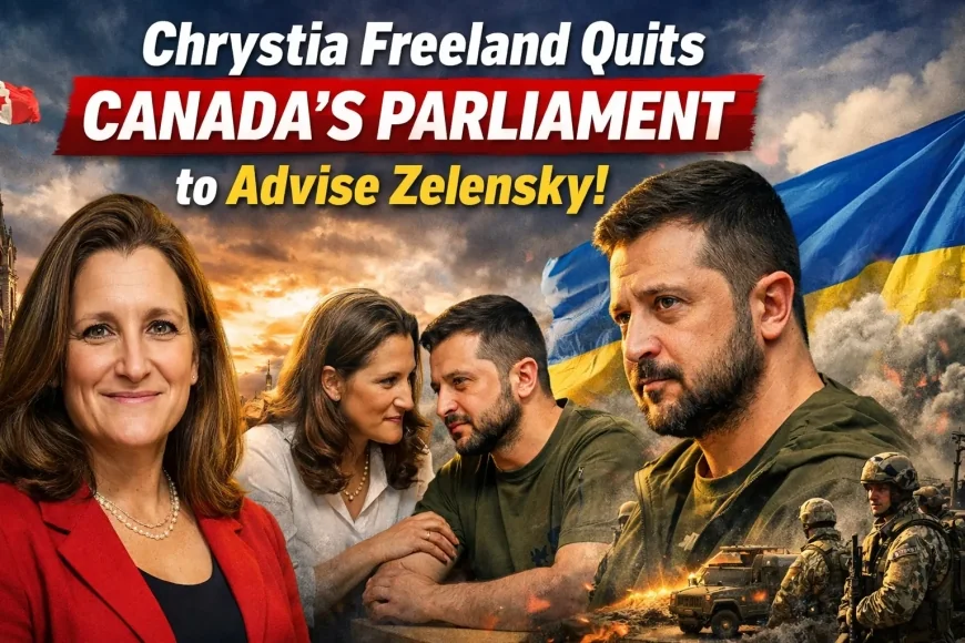 Chrystia Freeland Quits Canada’s Parliament to Advise Zelensky