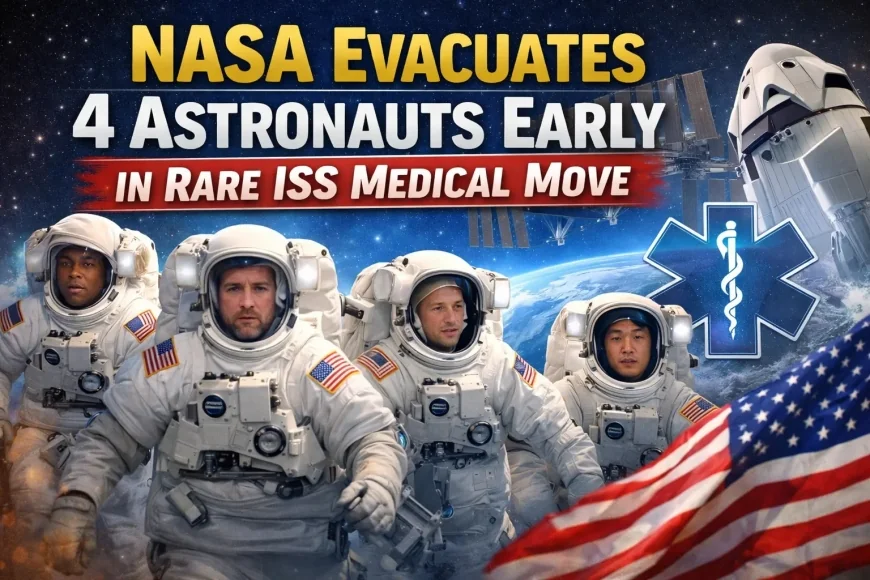 NASA Evacuates 4 Astronauts Early in Rare ISS Medical Move