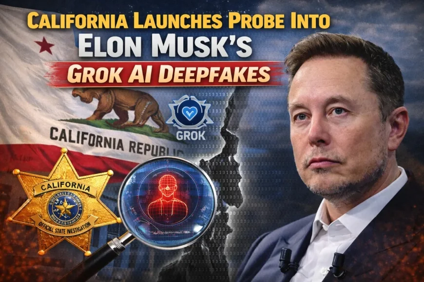 California Launches Probe Into Elon Musk’s Grok AI Deepfakes