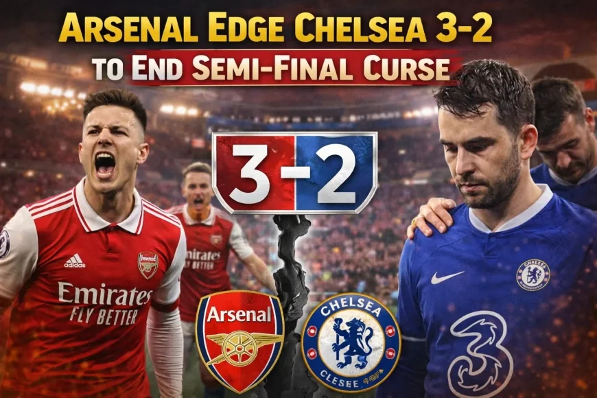 Arsenal Edge Chelsea 3-2 to End Semi-Final Curse