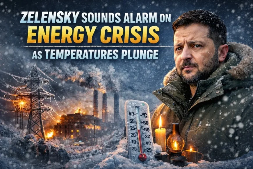 Zelensky Sounds Alarm on Energy Crisis as Temperatures Plunge