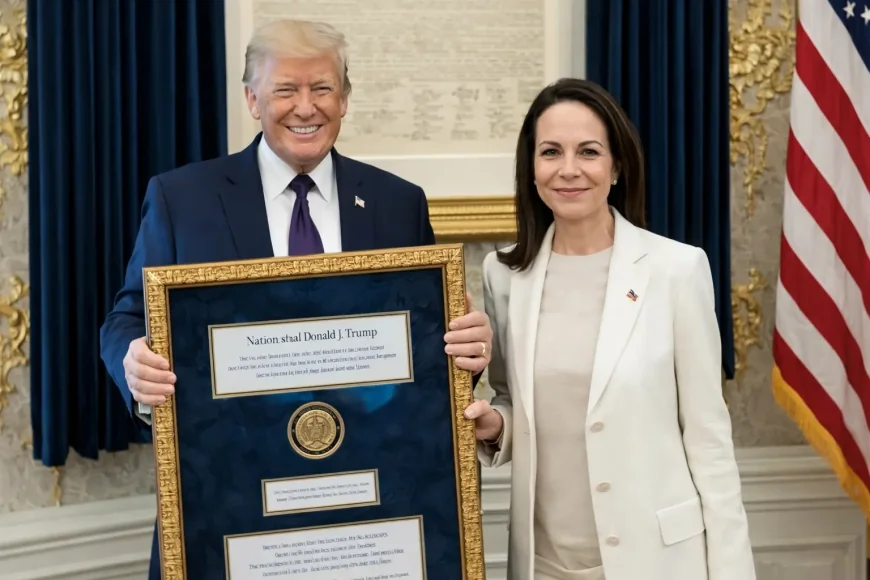 Venezuelan Nobel Winner Offers Peace Prize Medal to Trump