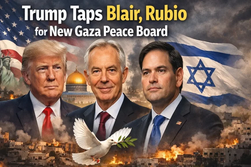 Trump Taps Blair, Rubio for New Gaza Peace Board