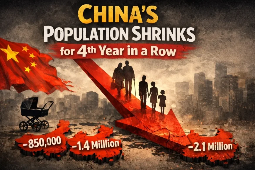 China’s Population Shrinks for 4th Year in a Row