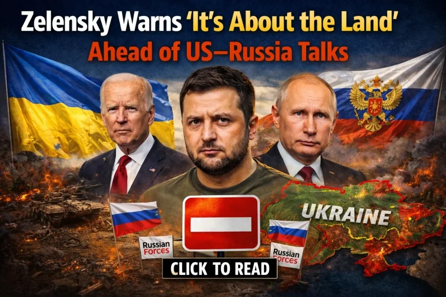 Zelensky Warns ‘It’s About the Land’ Ahead of US–Russia Talks