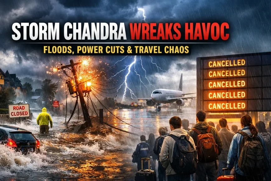 Storm Chandra Wreaks Havoc: Floods, Power Cuts & Travel Chaos