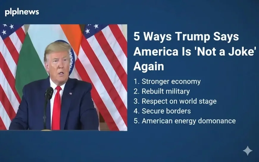 5 Ways Trump Says America Is ‘Not a Joke’ Again