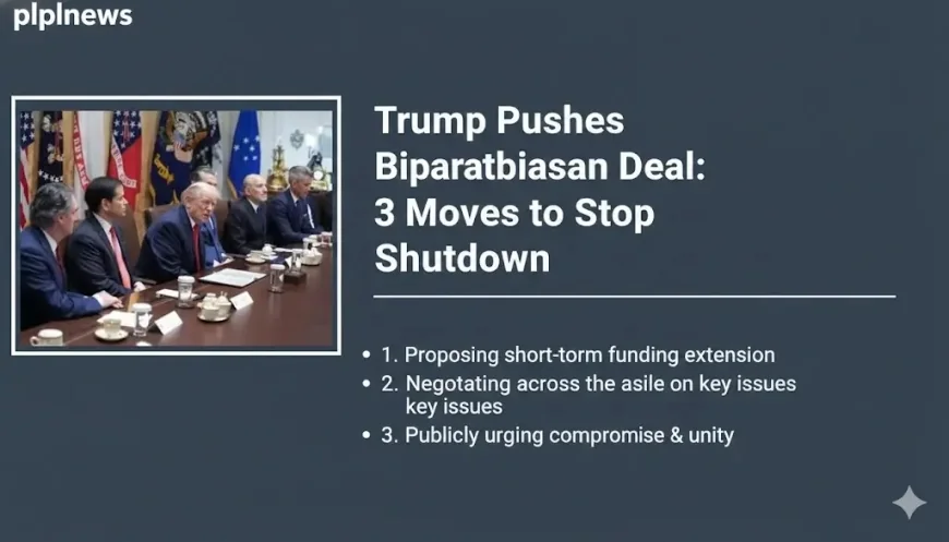 Trump Pushes Bipartisan Deal: 3 Moves to Stop Shutdown