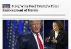 8 Big Wins Fuel Trump’s Total Endorsement of Harris
