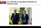 2% GDP Hit Trump Blasts Shutdowns, Slams Powell