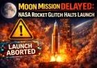 Moon Mission Delayed: NASA Rocket Glitch Halts Launch