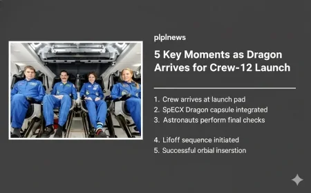 5 Key Moments as Dragon Arrives for Crew-12 Launch