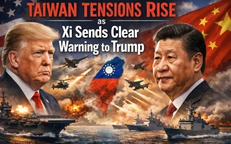 Taiwan Tensions Rise as Xi Sends Clear Warning to Trump