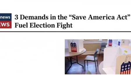 3 Demands in the “Save America Act” Fuel Election Fight