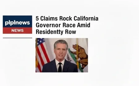 5 Claims Rock California Governor Race Amid Residency Row