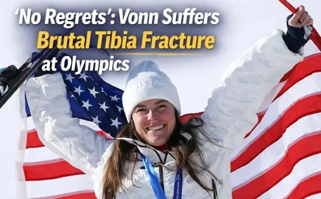 No Regrets: Vonn Suffers Brutal Tibia Fracture at Olympics