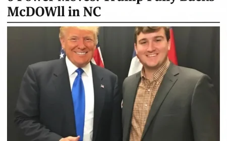 6 Power Moves Trump Fully Backs McDowell in NC