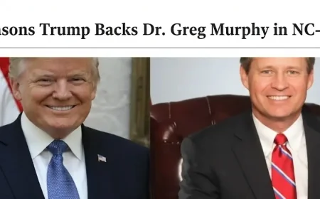 7 Reasons Trump Backs Dr. Greg Murphy in NC-03