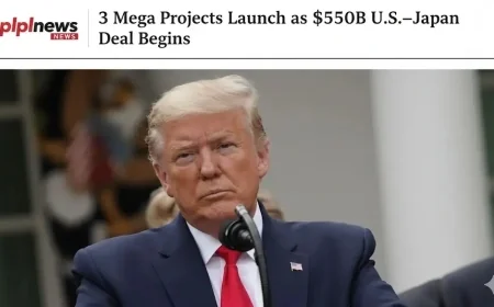 3 Mega Projects Launch as $550B U.S.–Japan Deal Begins