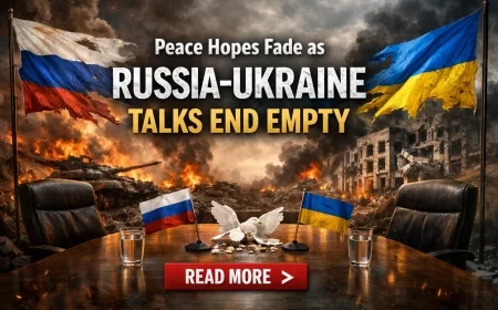Peace Hopes Fade as Russia-Ukraine Talks End Empty