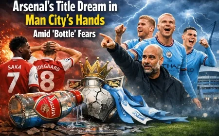Arsenal’s Title Dream in Man City’s Hands Amid ‘Bottle’ Fears