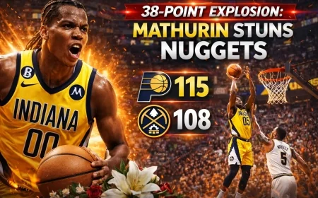 38-Point Explosion: Mathurin Stuns Nuggets