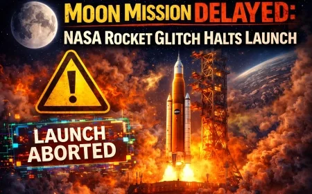 Moon Mission Delayed: NASA Rocket Glitch Halts Launch