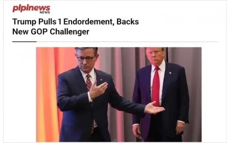 Trump Pulls 1 Endorsement, Backs New GOP Challenger